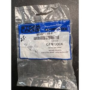 Fort Lock MFW1118 KD Cam Lock High Security Tubular 7Pin Tumbler Keyed Different